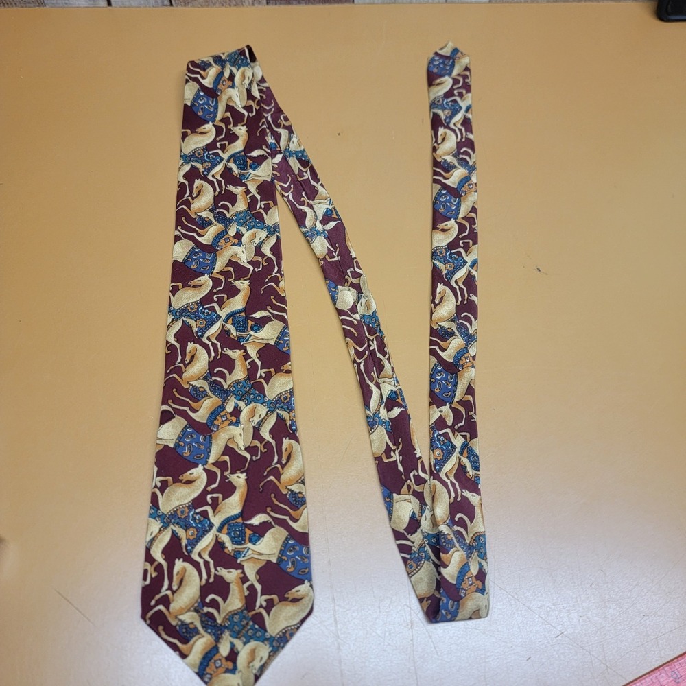 Metropolitan Museum of Art Tie  Horse Print Silk Necktie 57" x 4"